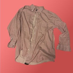 Club Room red/ white striped button down
